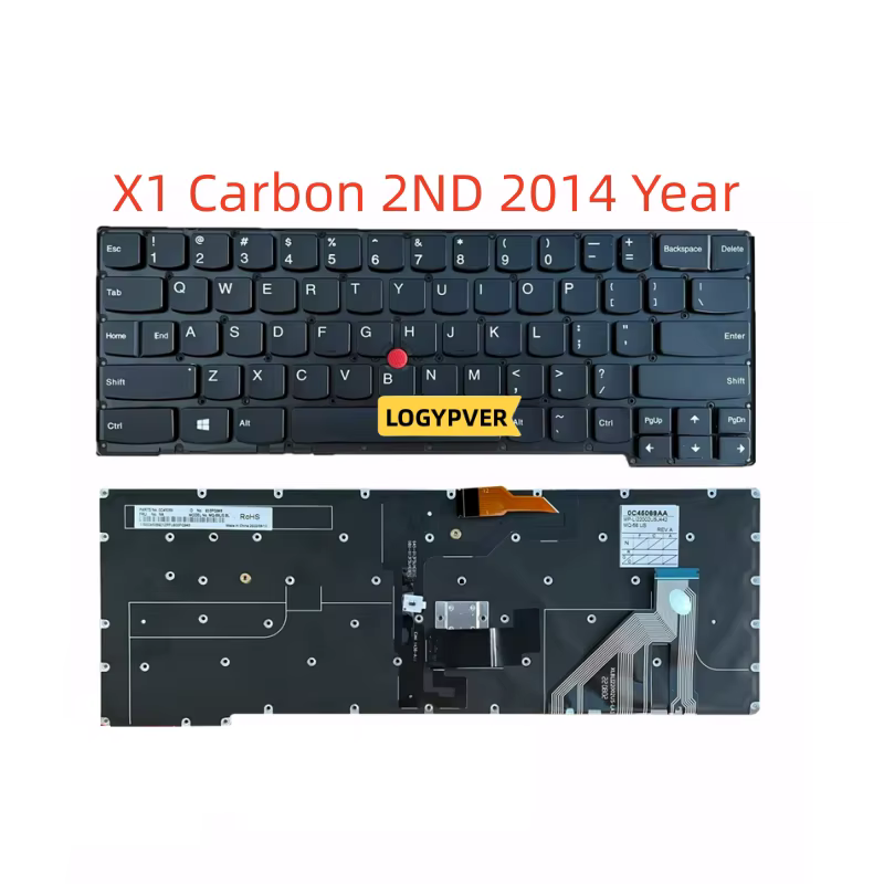Clavier d'ordinateur portable pour Lenovo Thinkpad X1 Carbon X1C 3RD 2ND 3TH 4TH 5TH 6TH 7TH 8TH 2013 2014 2015 2016 2017 2018 2019 2020 ans