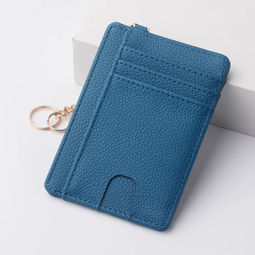 Porte-cartes de crédit minimalistes et minces et fenêtres d'identification transparentes, étui mince pour cartes, portefeuille pour femmes et hommes, couverture pour cartes de visite