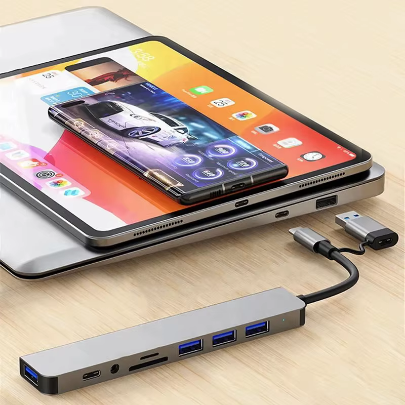 Hub USB Type C 8 en 1, Station d'accueil