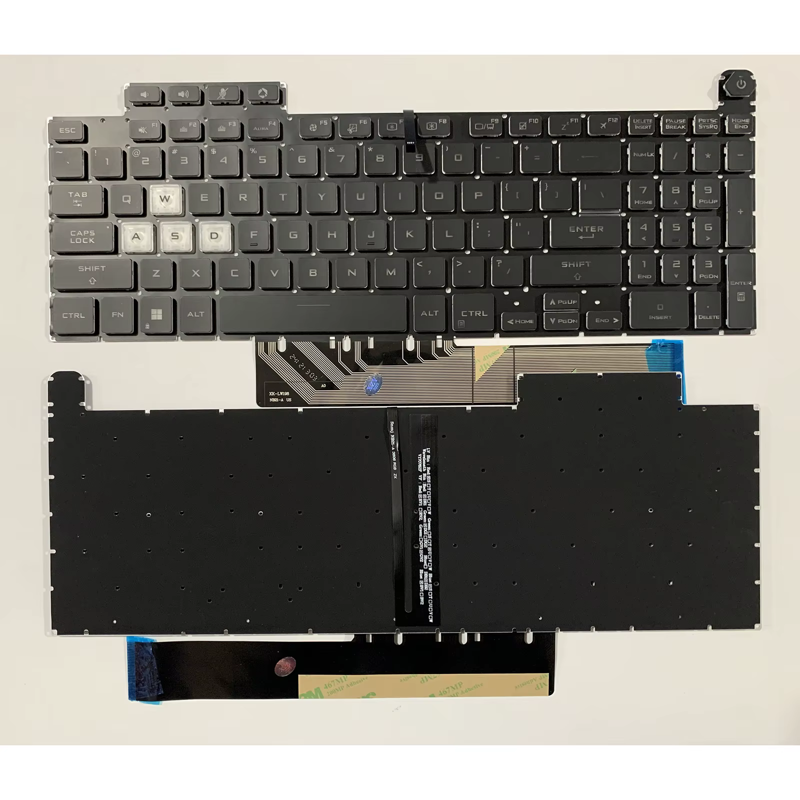 For Asus TUF Gaming FX507ZM FX507Z A15 F15 FA507 FA507R FX507 FX507R Laptop keyboard US Layout