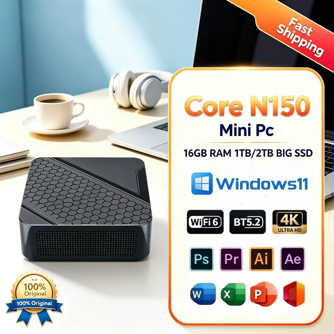 Mini PC de bureau portable Core N150 2026