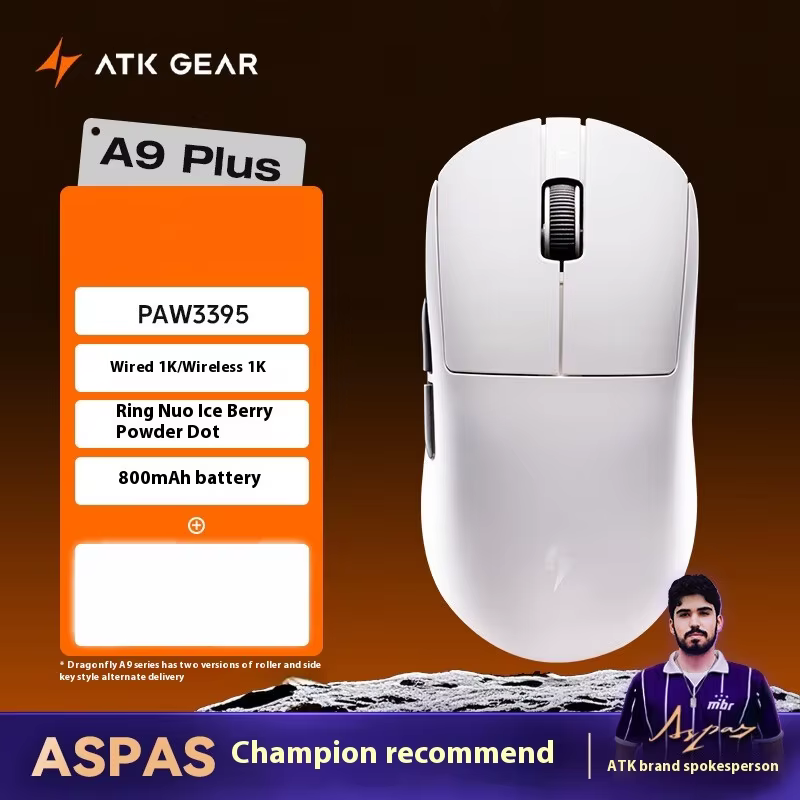 ATK A9 souris de jeu Ultra sans fil A9/A9 SE/A9 Plus/A9 Pro Tri-Mode 8K 53g
