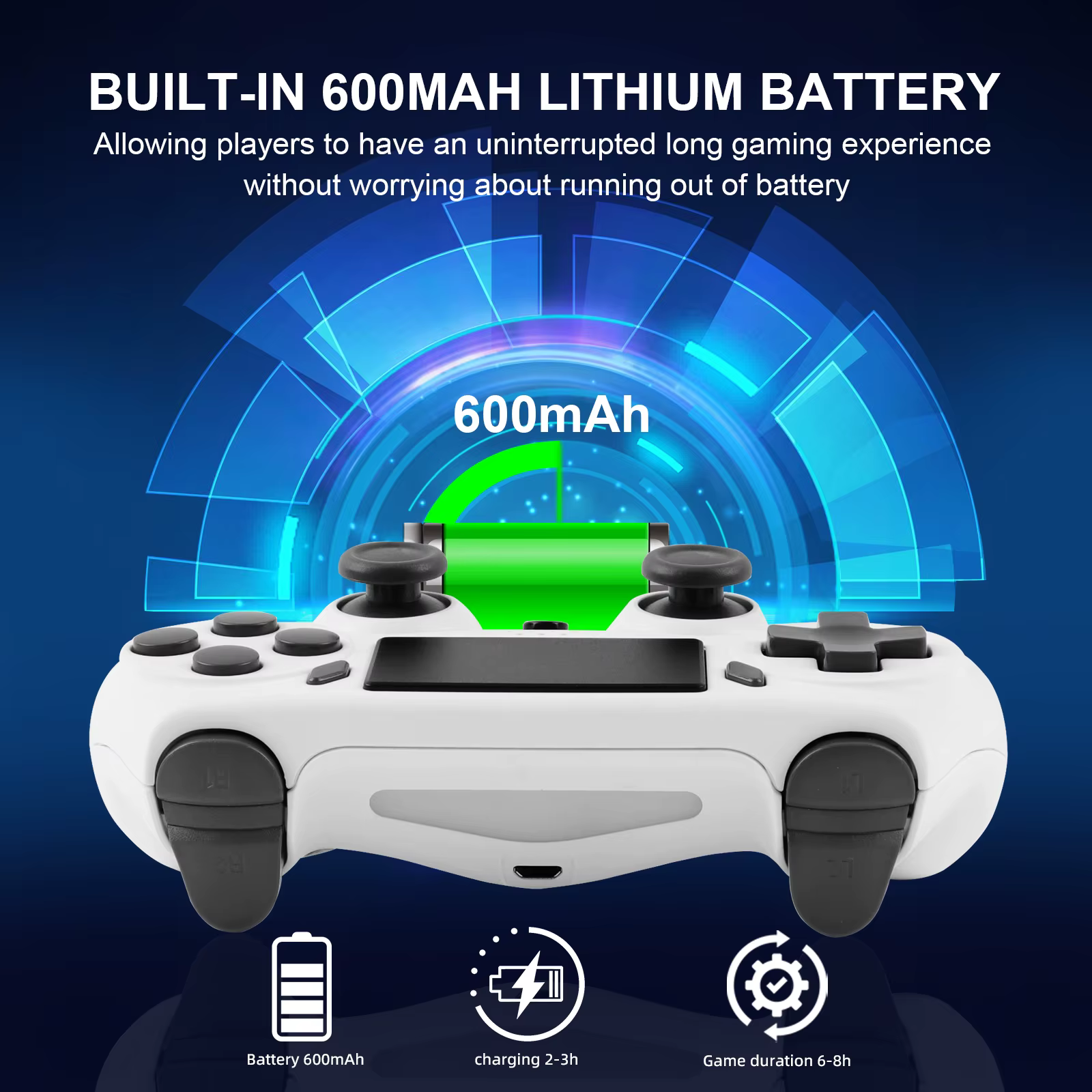GAMINAlbanWireless Gamepad avec gyroscope 6 axes