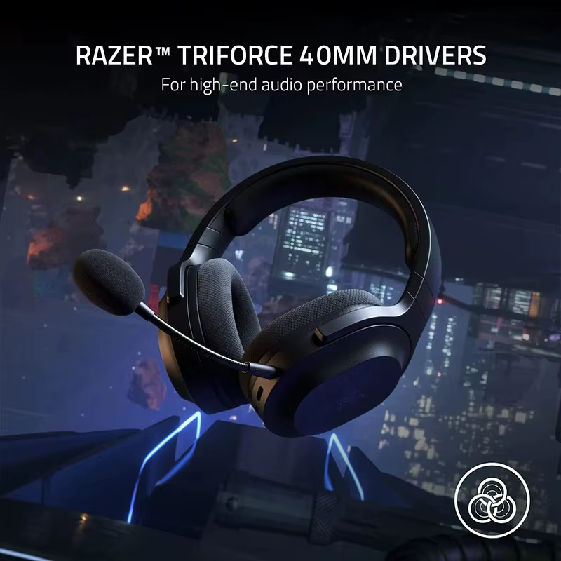 Razer Barracuda X Bluetooth sans fil + 2.4 GHz casque de jeu sans fil modèle 2022 multi-plateforme léger 250g 40mm pilotes