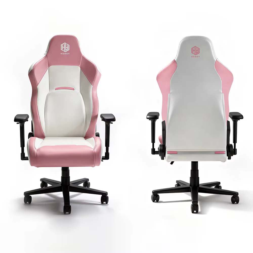 Chaise de bureau ergonomique pour gamer avec revêtement en cuir PU