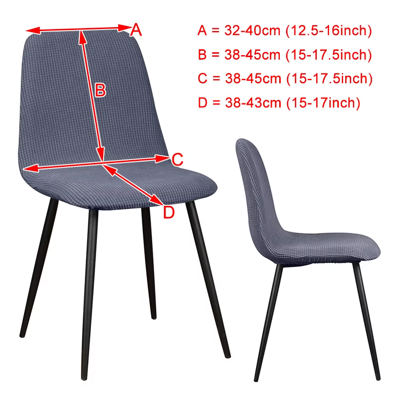 Housse de chaise de Bar imperméable, haute élasticité, à dossier court, pour salle à manger, cuisine, protection de meubles de maison
