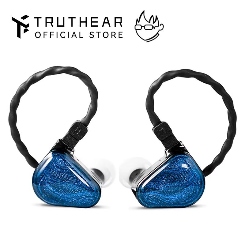 TRUTHEAR x Crinacle ZERO écouteur double pilotes dynamiques IEMs avec câble 0.78 2 broches jeu bassEarbuds