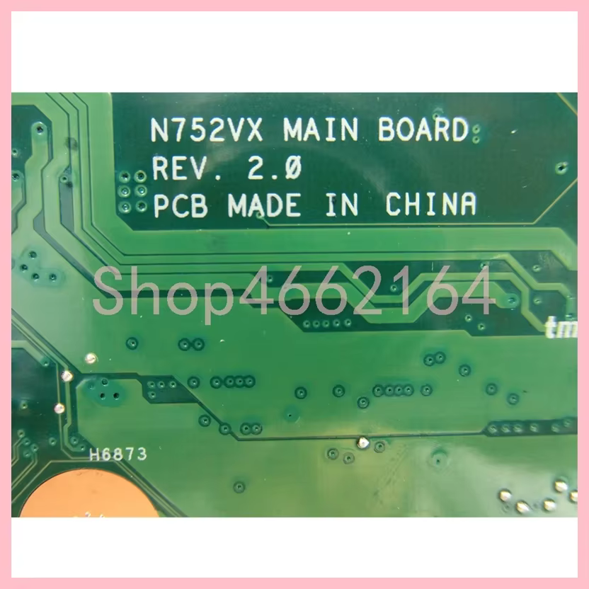 N752VX Avec i7-6700HQ CPU GTX950M-V2G GPU Ordinateur Portable Carte Mère Pour ASUS Vivobook N752V