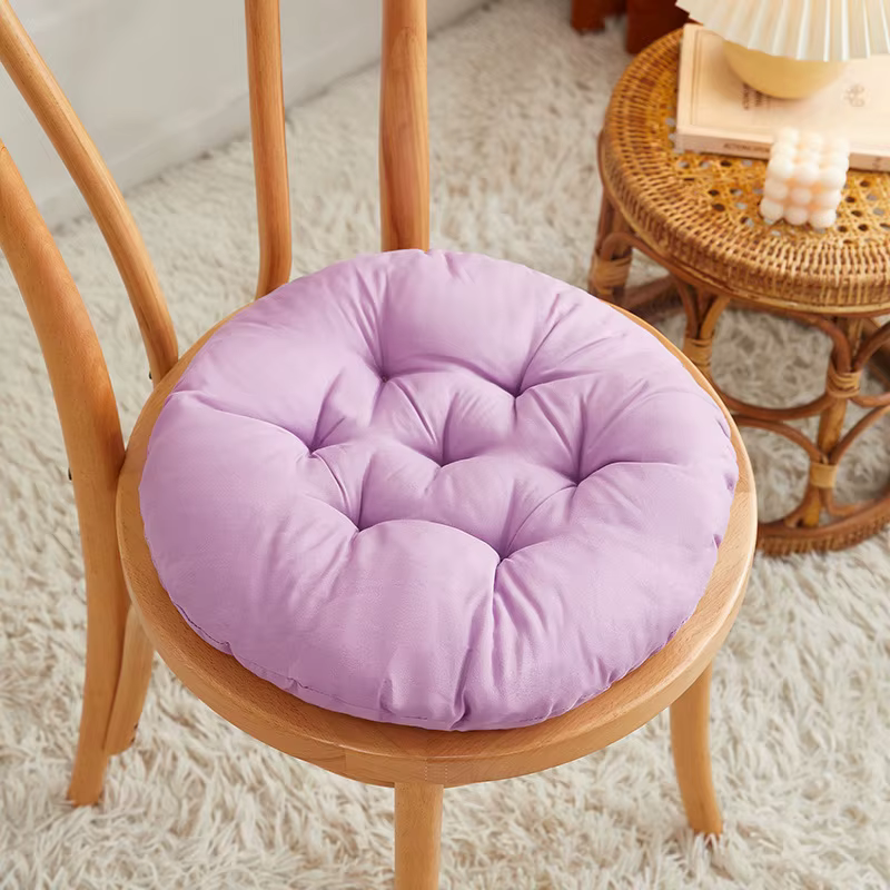 Coussin de chaise de bureau rond de couleur, coussin chaud d'hiver, coussin de siège de canapé de salle à manger domestique, tabouret d'étudiant, coussin de fesses
