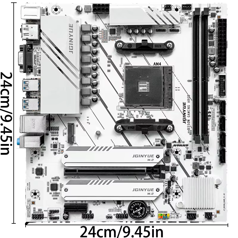 JGINYUE B550M GAMING ARGB carte mère prend en charge Ryzen 4000-5000 CPU EXPO PC de bureau DDR4 MAX 64GB