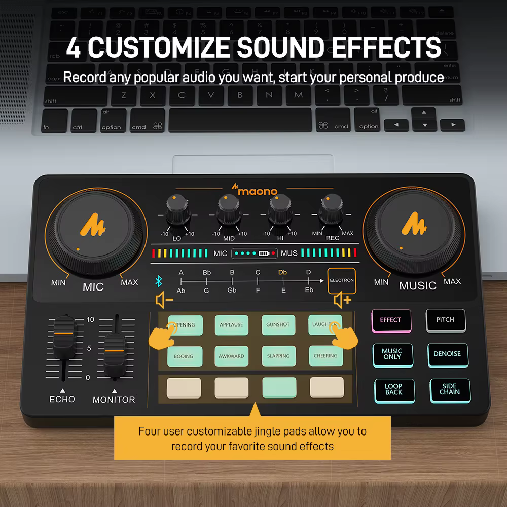 Ensemble carte son et microphone Maono AM200-S1