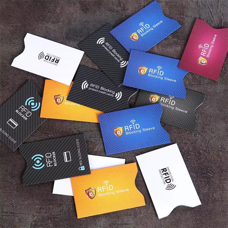 5 pièces mode Anti-vol pour RFID protecteur de carte de crédit blocage porte-carte manchon coque peau couvre Protection étui pour carte bancaire