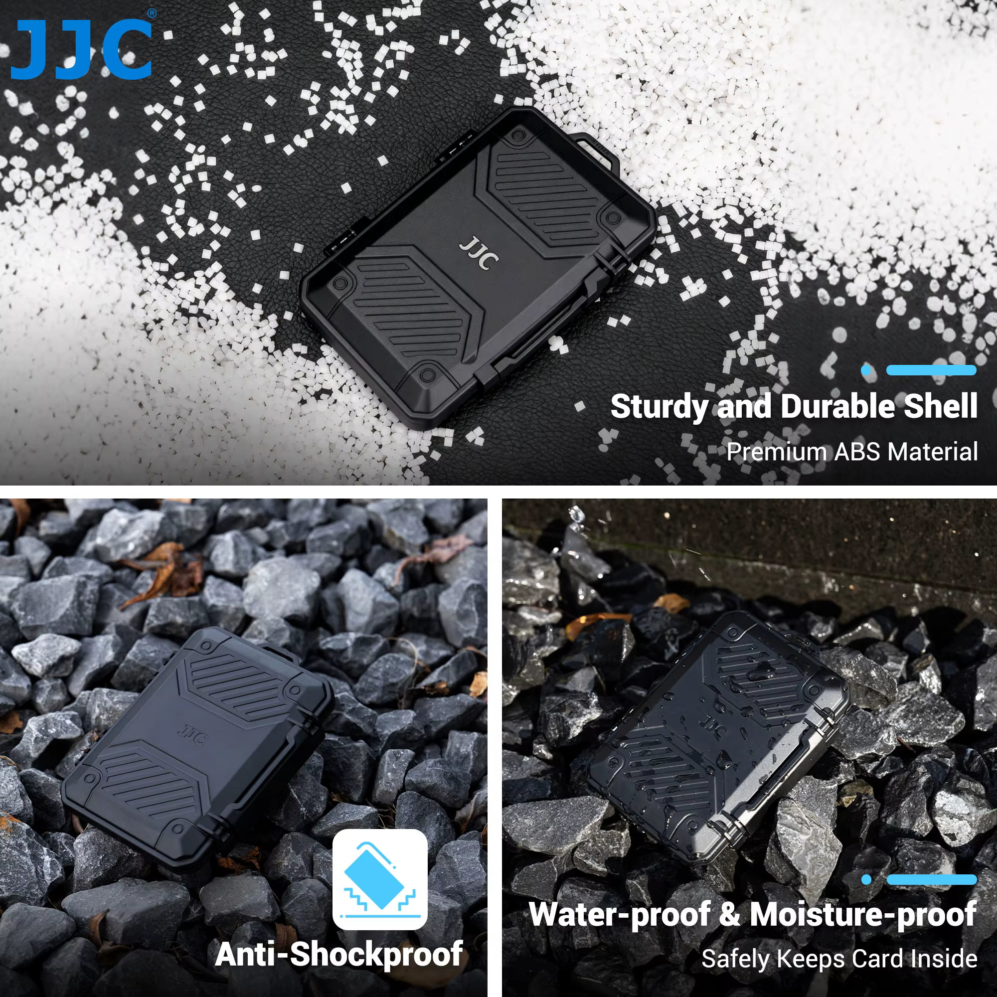 JJC – support de carte mémoire pour 8 SD SDHC SDXC 4 CFexpress Type