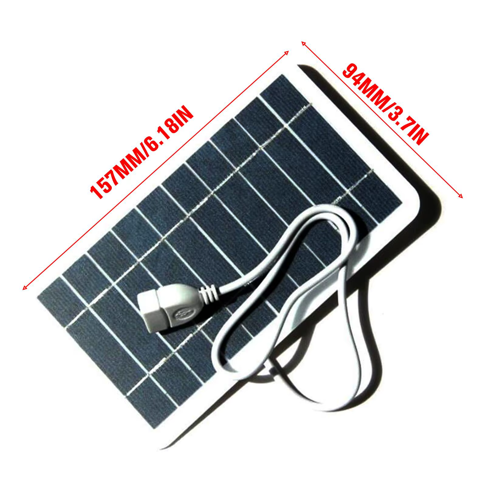 Panneau solaire Portable 5V 2W, plaque solaire avec Charge sûre USB, stabilisation du chargeur de batterie pour batterie externe, téléphone, Camping en plein air, maison
