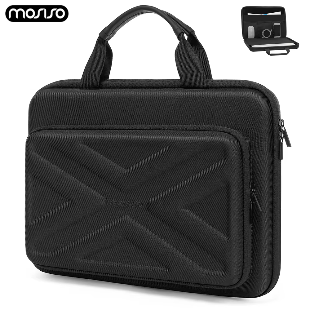 Coque rigide pour ordinateur portable 13 14 15 16 17 pouces, pour Macbook Air Pro M1 M2 M3 Asus HP Dell, porte-documents pour ordinateur portable, sac à main pour hommes et femmes