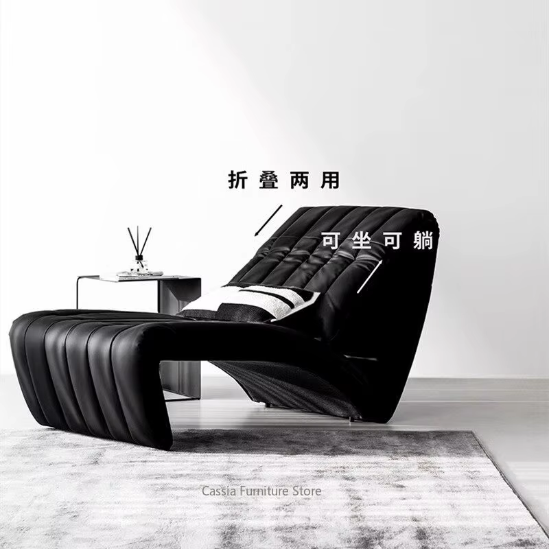 Fauteuil simple minimaliste italien Barcelona, fauteuil lounge en cuir design pour salon, siège d'appoint multifonctionnel