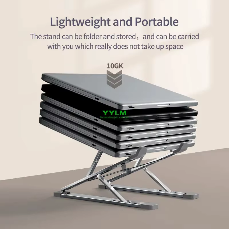 Support pour ordinateur portable en alliage d'aluminium haute performance