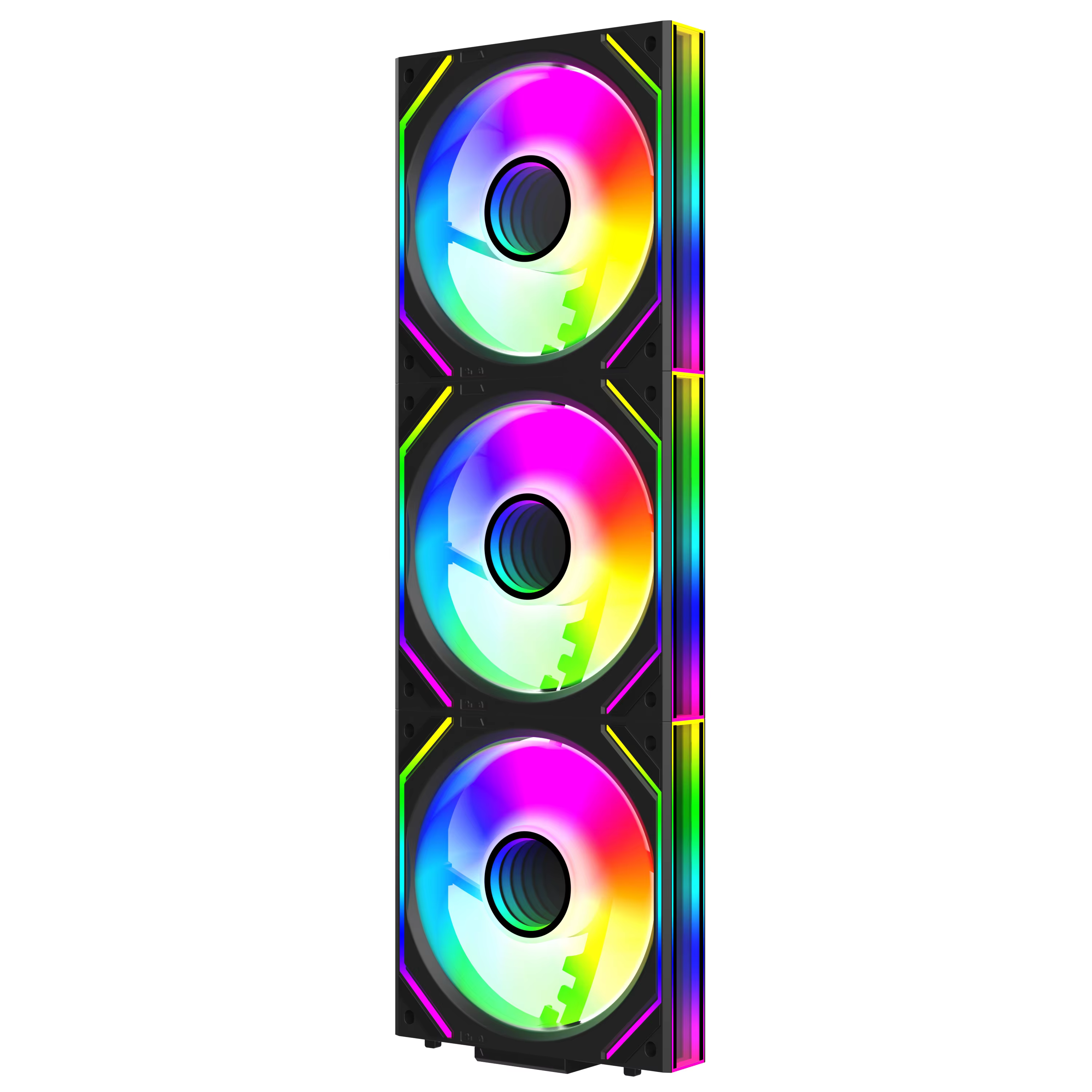 PALES LUMINEUSES MULTICOLORES: Ventilateur Jungle Leopard V2 120mm - Miroir Infini