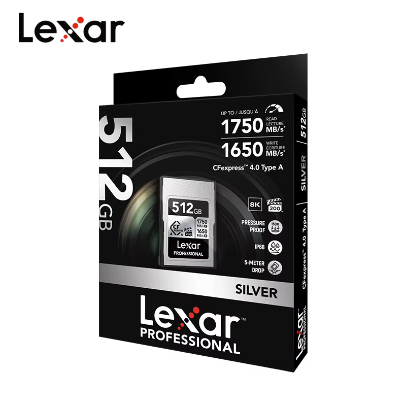 Lexar professionnel argent CFexpress 4.0 Type A carte 2 to 1 to 512GB 256GB VPG200