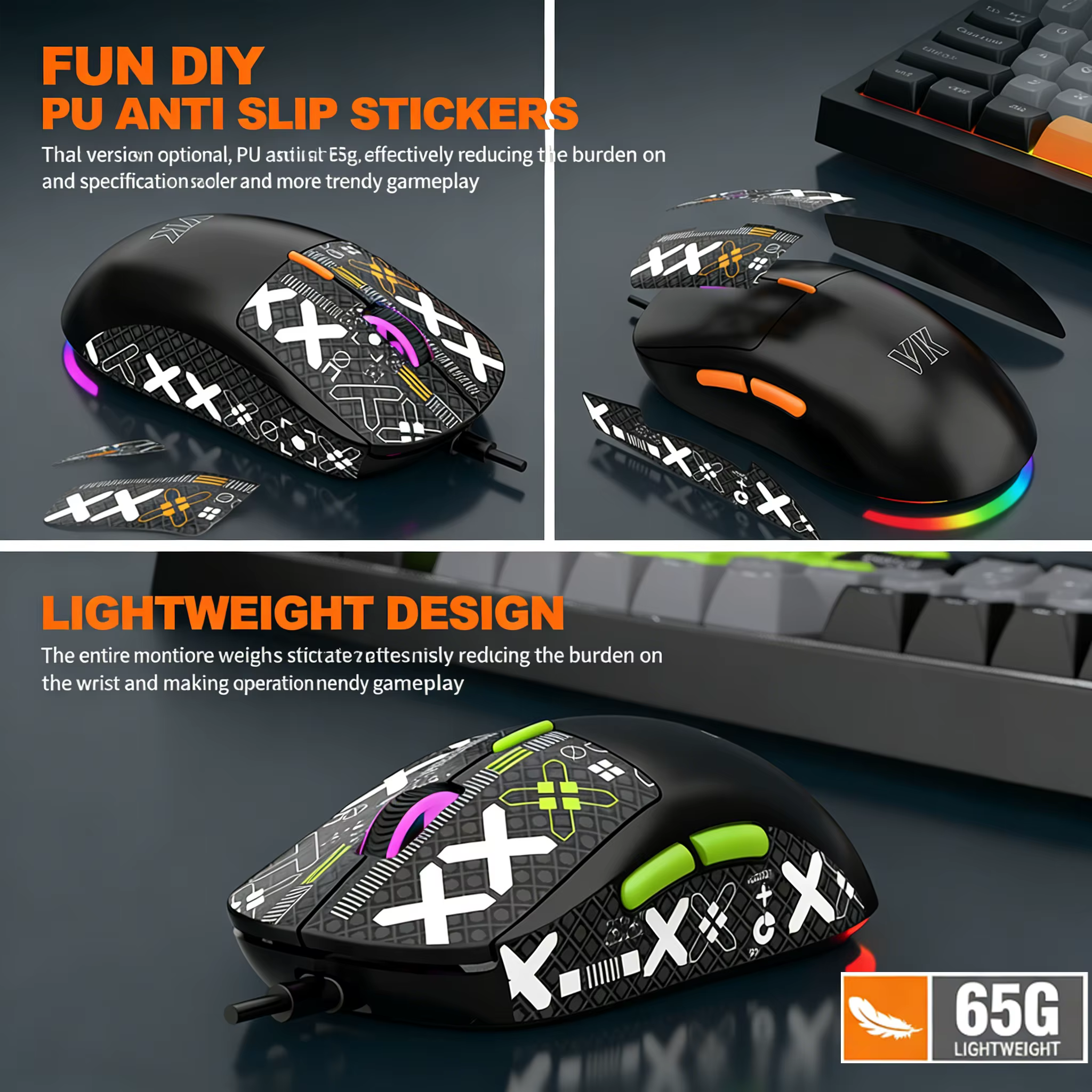 Kit clavier et souris gaming