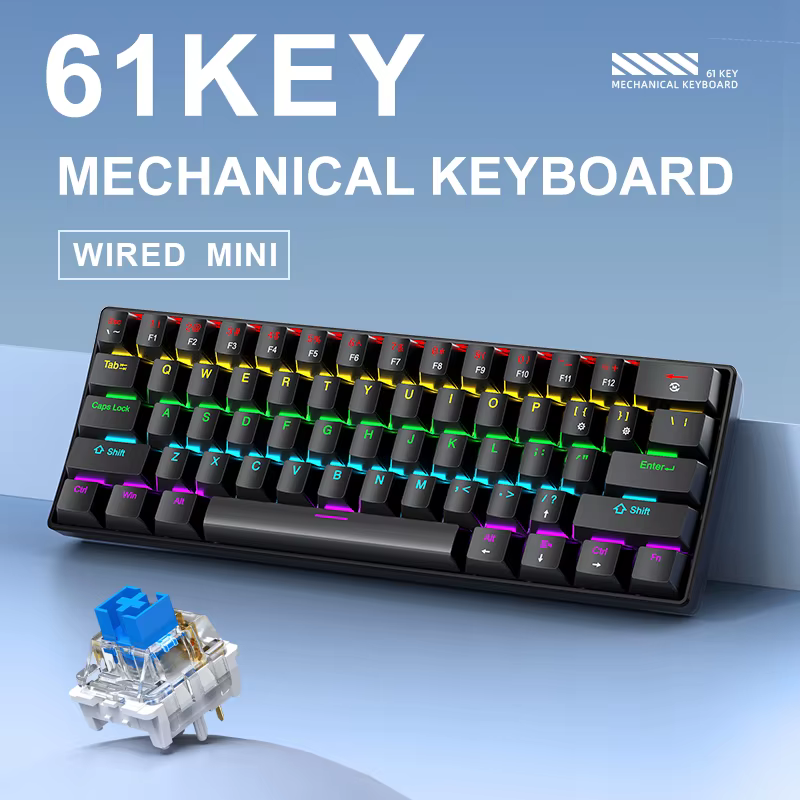 Clavier Mécanique APAYADO K61 60% Filaire RGB Phantom