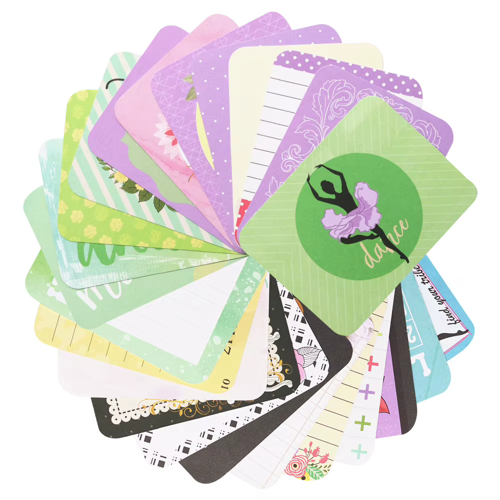 Cartes de scrapbooking créatives en carton, matériel et fournitures pour projets d'artisanat, embellissements pour albums et journaux