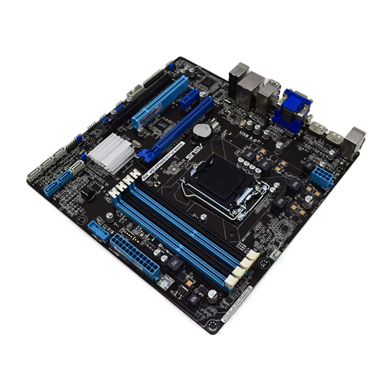 Carte mère ASUS B85M-PLUS B85M-PLUS/BM6AF/DP_MB Intel B85 LGA 1150 DDR3 compatible avec les processeurs i3-4130 i3-4350 i5-4570 i7-4770 Micro ATX