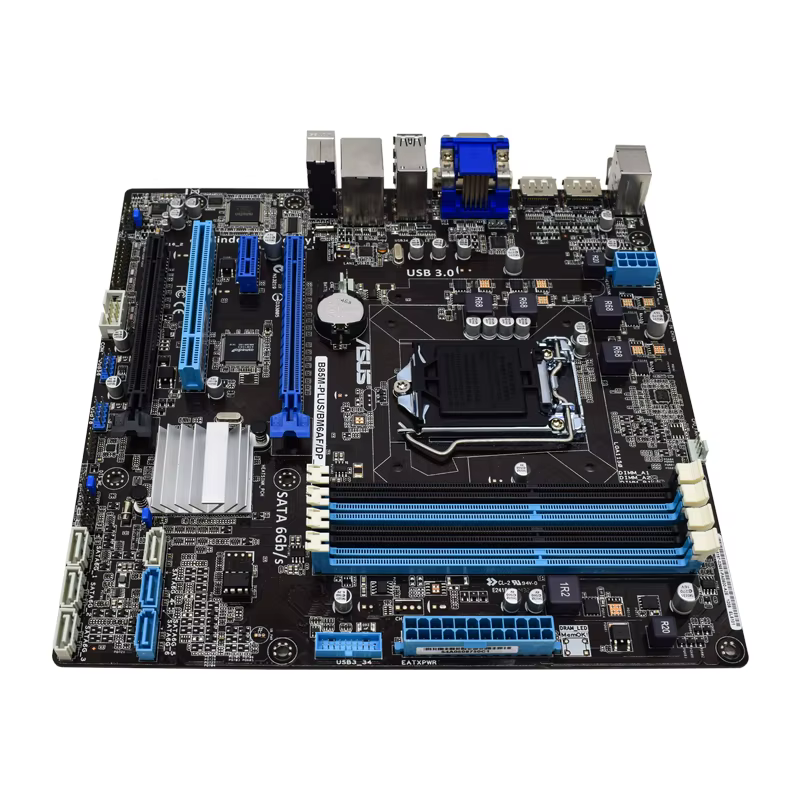 Carte mère ASUS B85M-PLUS B85M-PLUS/BM6AF/DP_MB Intel B85 LGA 1150 DDR3 compatible avec les processeurs i3-4130 i3-4350 i5-4570 i7-4770 Micro ATX
